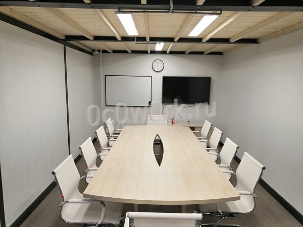 Переговорная комната в коворкинге на час на 10 мест улица Тельнова Солнечногорск Аренда - фото