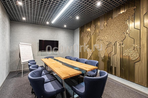 Переговорная комната в коворкинге Москва Сити Федерация Запад - Аренда 10 мест недорого - фото